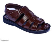 Stylish Men's Synthetic Brown Sandals