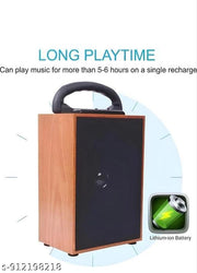 Portable Wireless Speaker with High-Capacity Lithium-Ion Battery