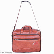Cross body bags with 6 Spacious Pockets and Water-Resistant Leather Laptop bags_Dark Beige,16 inch useful for office,business and travel
