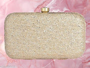 FANCY TRENDY WOMEN BOX CLUTCH WITH CHAIN SLING PARTY WEAR BRIDAL CLUTCH PURSE Fashionable Beautiful Handmade Embroidery Bridal Party Wedding