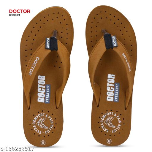 DOCTOR EXTRA SOFT 3-D-16-FeeLGooD-Tan Women's Orthopaedic Diabetic Comfort Daily Use Slippers & Flipflops
