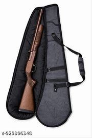 12 Bore Short Gun Shaktiman Cover with Soft Padding & Shoulder Strap Nylon Black Cover.