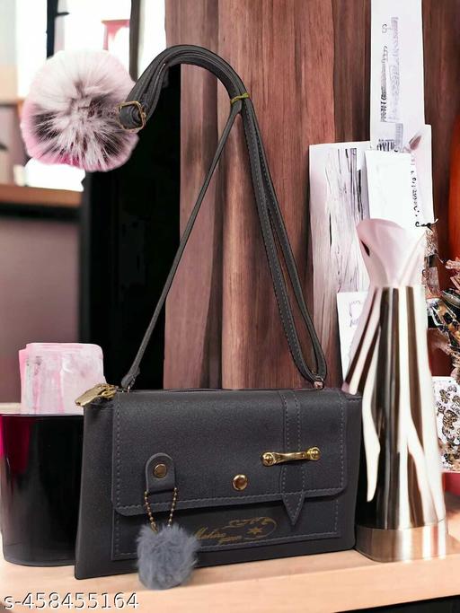 rendy Stylish Leatherette Clutch With Belt For One Side Shoulder Sling Bag For Ladies & Girl College