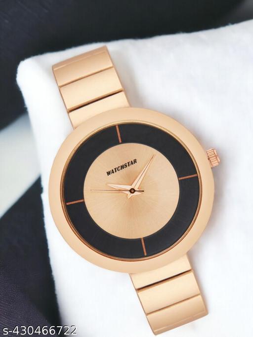 mate design formal look steel Belt rose gold colour casual look analog watch for womens and womens (Pack of 1)