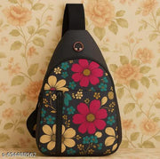 Trendy Floral Sling Backpack Waterproof