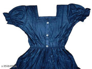 Women's "Rayon" Fashionable Flared "Stylish Kurti"  (Navy Blue)