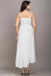 Kair Elastic Maxi Anarkali dress