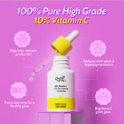 Chemist At Play 10% Vitamin C Serum with 2% Glucosamine for Glowing Skin - 10 ml