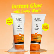Chemist At Play Glow Getter Duo | Gentle Exfoliating Face Scrub - 100 ml & Gentle Exfoliating Face Wash - 100 ml