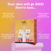 Chemist At Play 3-Step Body Exfoliating Kit | Exfoliating Body Wash | Underarm Roll On | AHA Body Lotion