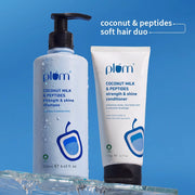Plum Goodness Coconut & Peptides Soft Hair Duo| Shampoo, Conditioner