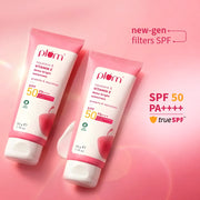 Plum Goodness Squalane & Vitamin E Dewy-Bright Sunscreen SPF 50 PA+++ | 50 g