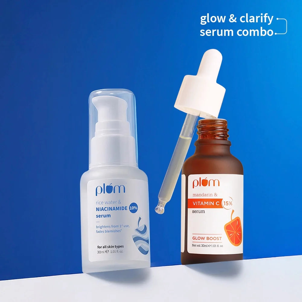 Plum Goodness Glow & Clarify Serum Combo