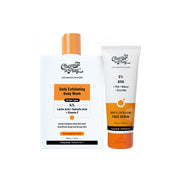 Chemist At Play Detan Duo | Exfoliating Body Wash - 236ml | Gentle Exfoliating Face Scrub - 100ml