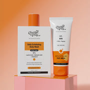 Chemist At Play Detan & Glow Duo | Exfoliating Body Wash & Gentle Exfoliating Face Wash