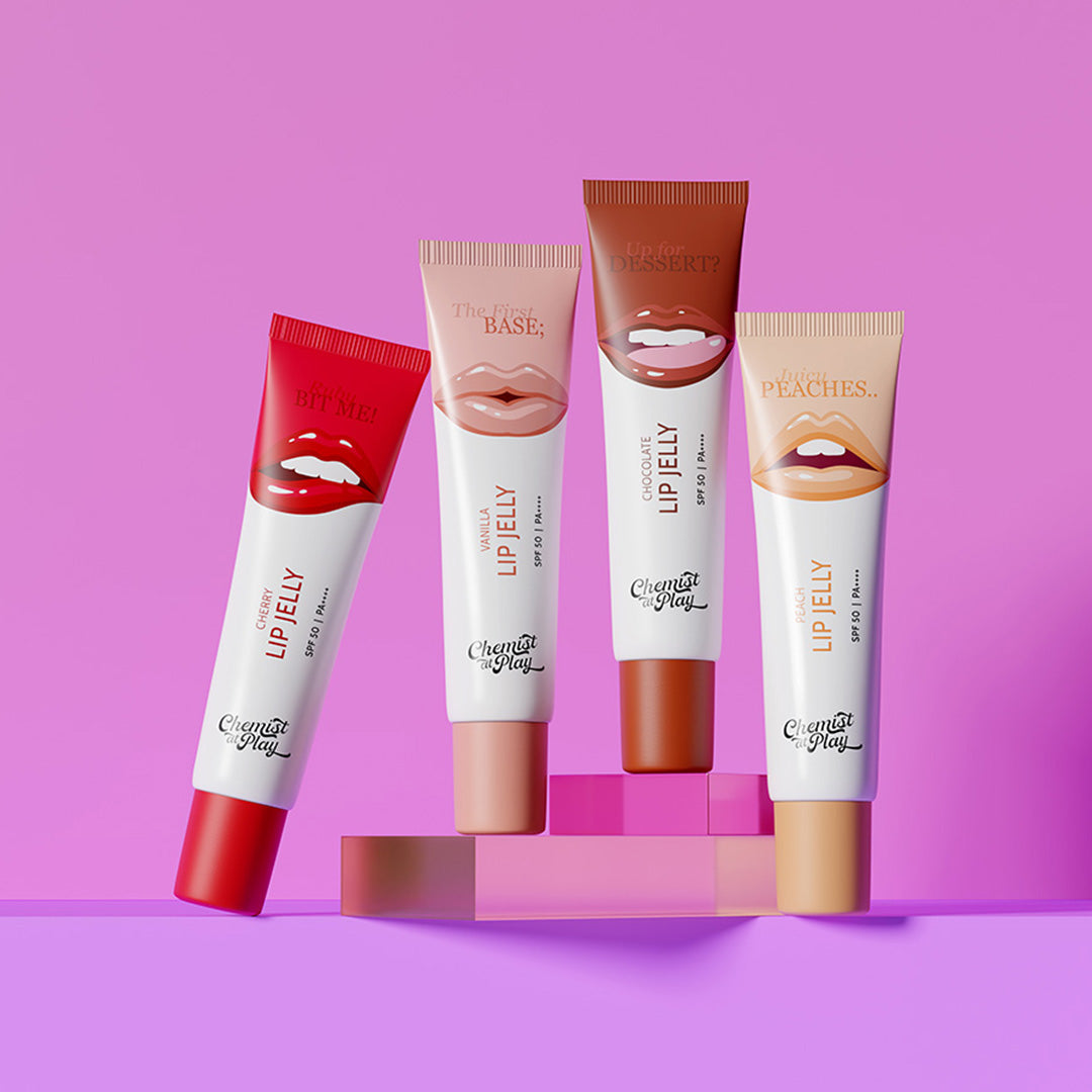 Chemist At Play Lip Jelly Kiss Collection - 10 gm | Pack of 4