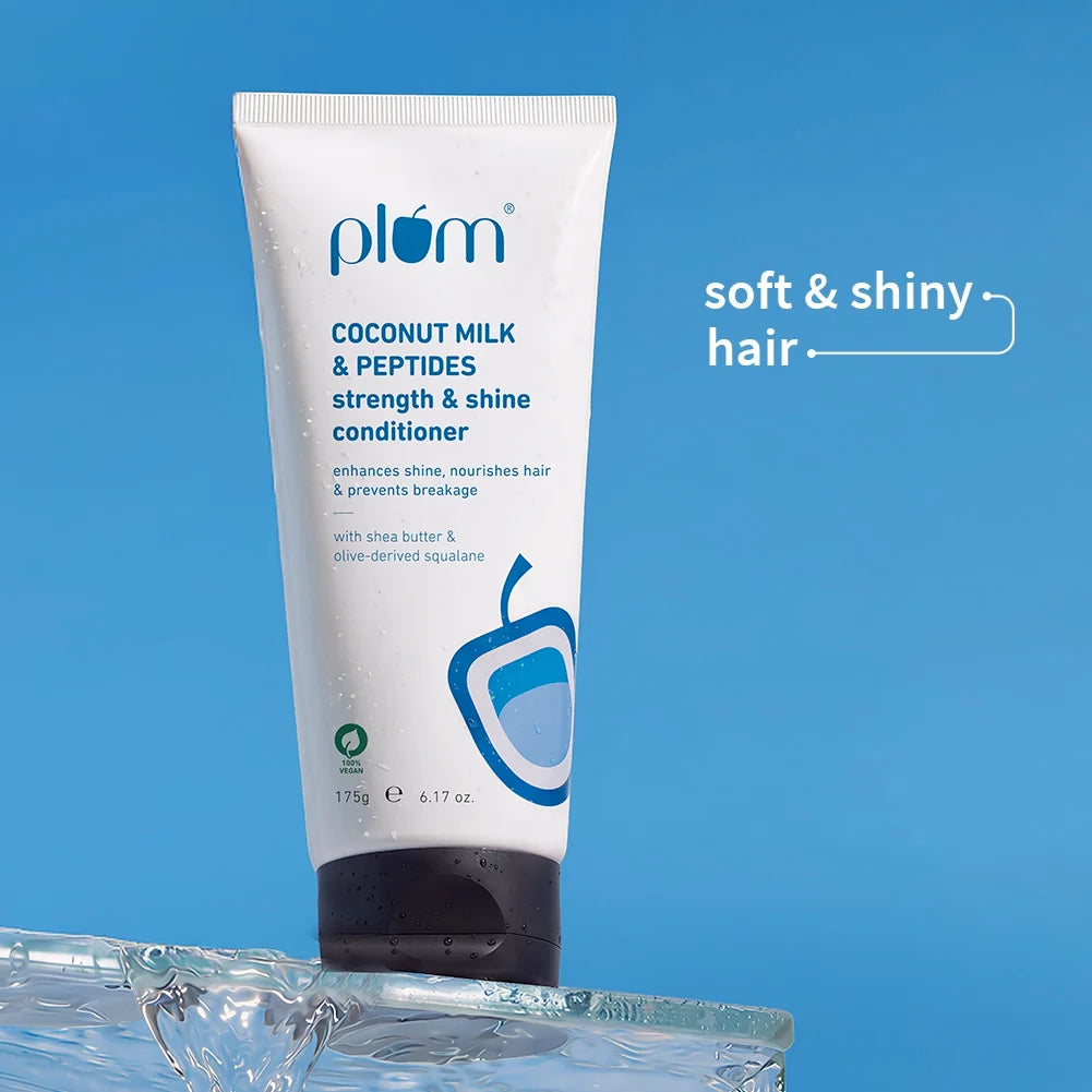 Plum Goodness Coconut Milk & Peptides Conditioner For Soft & Shiny Hair