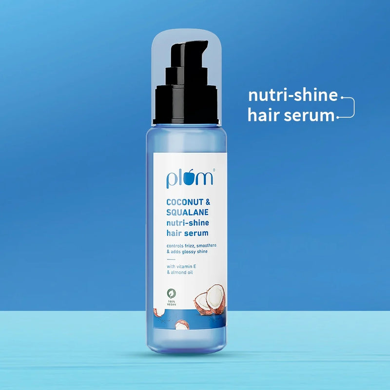 Plum Goodness Coconut & Squalane Hair Serum For Soft & Shiny Hair