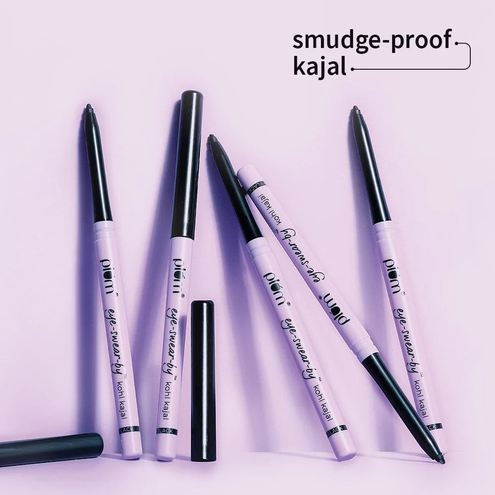Plum Goodness Eye-Swear-By Kohl Kajal | Deep Black