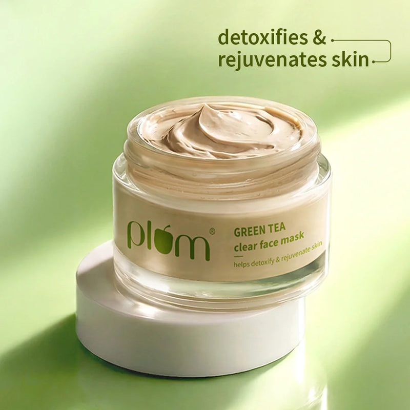 Plum Goodness Green Tea Clear Face Mask For Oily & Acne-Prone Skin