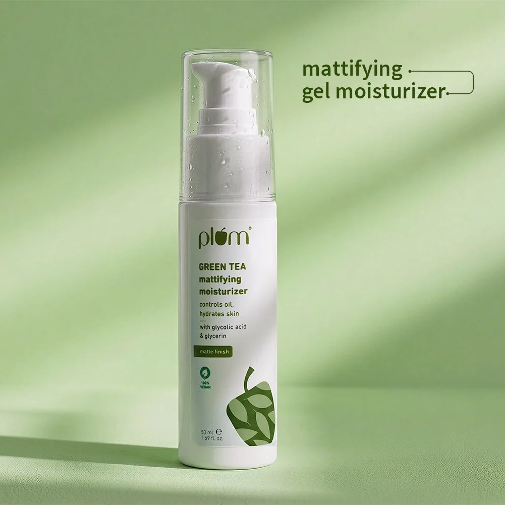 Plum Goodness Green Tea Mattifying Moisturizer for Oily & Acne-Prone Skin