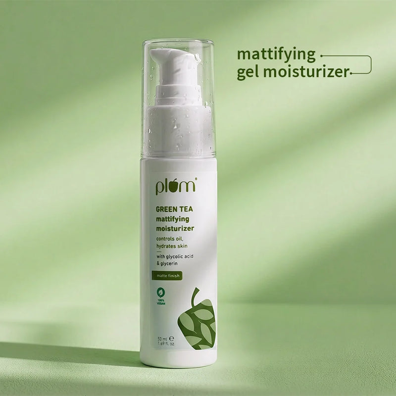 Plum Goodness Green Tea Mattifying Moisturizer for Oily & Acne-Prone Skin