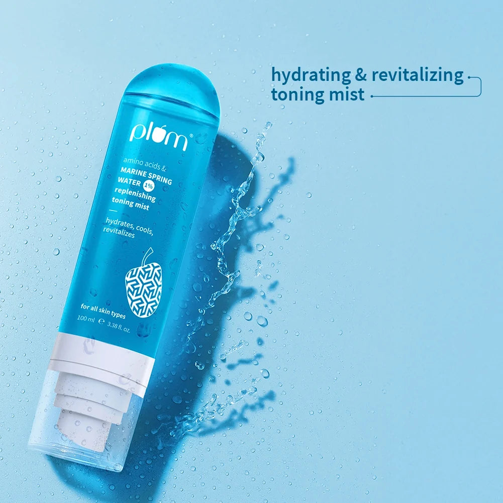 Plum Goodness 1% Marine Spring Water Replenishing Toning Mist Spray