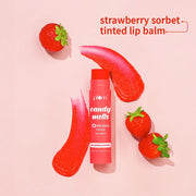 Plum Goodness Candy Melts Strawberry Sorbet Tinted Lip Balm