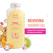 Plum Goodness Petals On The Rocks Shower Gel by BodyLovin'