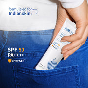 Plum Goodness 2% Niacinamide & Rice Water SPF 50 PA++++ Hybrid Sunscreen | 30 g