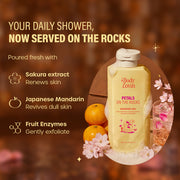 Plum Goodness Petals On The Rocks Shower Gel by BodyLovin'