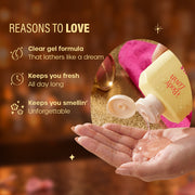 Plum Goodness Petals On The Rocks Shower Gel by BodyLovin'