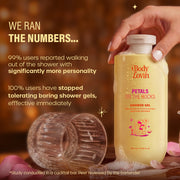 Plum Goodness Petals On The Rocks Shower Gel by BodyLovin'