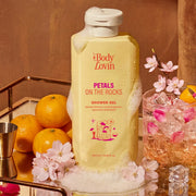 Plum Goodness Petals On The Rocks Shower Gel by BodyLovin'