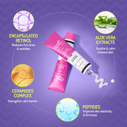 Chemist At Play 0.1% Retinol Night Cream with Aloe Vera For Fine Lines & Wrinkles - 30 gm