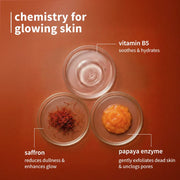 Plum Goodness Saffron & Papaya Glow Bright Face Wash | 100 ml
