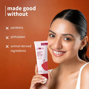 Plum Goodness Saffron & Papaya Glow Bright Face Wash | 100 ml