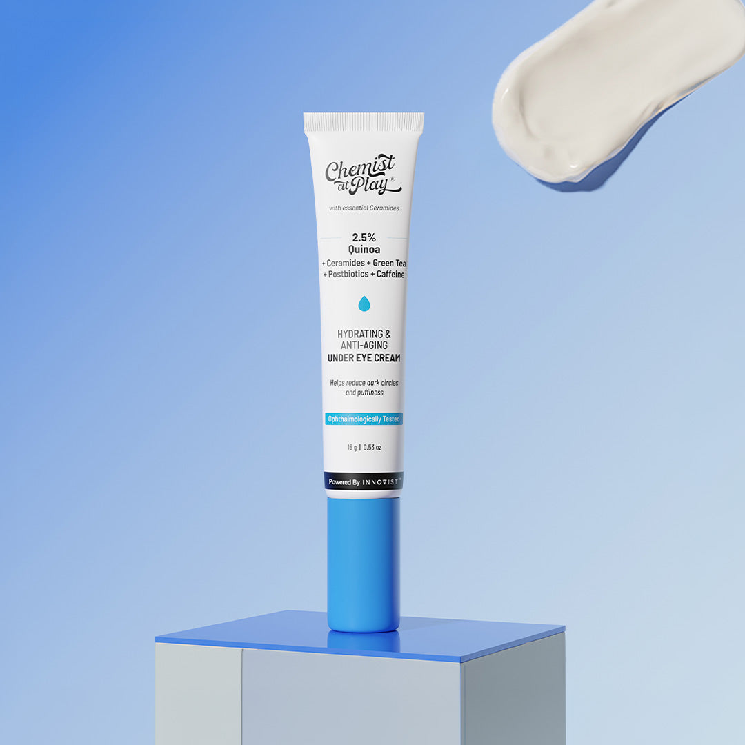 Chemist At Play Under Eye Cream for Dark Circles with Caffeine & Green Tea - 15 gm