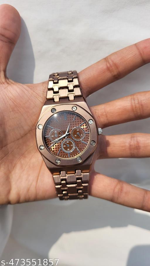 Analog Men's  Stainless Steel ChainMetropolitan LooksWatch