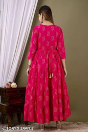 90 GOLD PINK GOWN