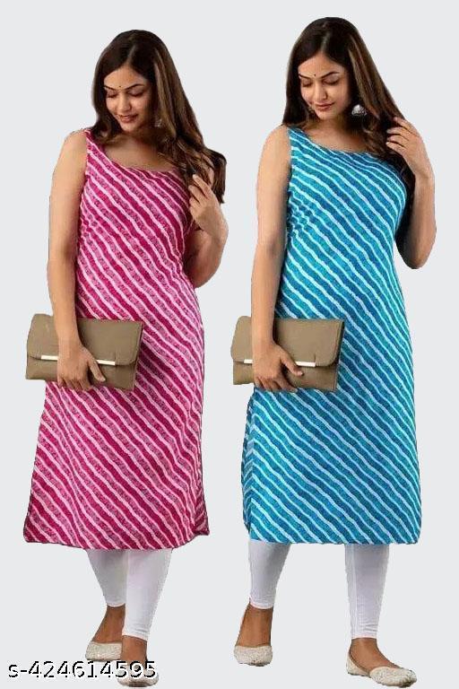 Polyster/Crepe fabric-Womens Trending & Fashionable Kurtis