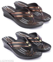 Multicolor Combo of Women's  Flipflop - Pack of 2