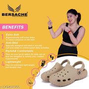 Bersache Extra Soft Classic Casual CHAPPAL with  Regular wear with Ultra Soft & Flexibility Technology Clogs for Women 's (Brown)