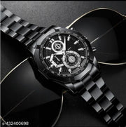 Name : zed black Men’s Super Running Racing Steel Belt Sports Suit Quartz Watch