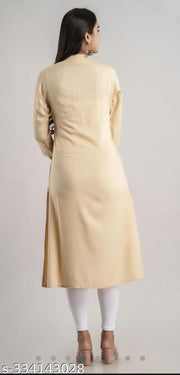 MANDARIAN COLLAR KURTI WITH POCKET