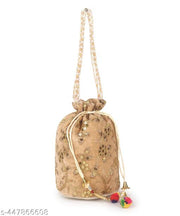 women trendy tradional sequence work potlis for marriages