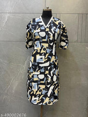 Polyster/Crepe fabric-Jivandhara Premium Kurti For Women