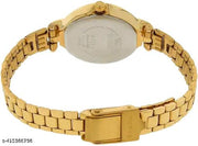 Beautiful Gold Dial Gold Colored Slim Strap Analog Women's & Girl's Watch