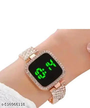 Rose Gold Digital Girls Watch