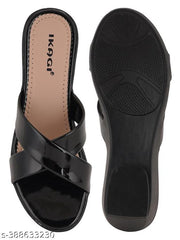 IKAGI Women's Fashion Sandals | Comfortable for All Formal and Casual Occassions | Casual and Stylish Wedge For Women & Girls